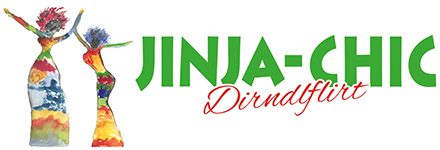 JINJA-CHIC Logo. Dirndl aus afrikanischen Stoffen